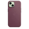 Накладка Apple FineWoven Case с MagSafe для iPhone 15 Plus, бордовый