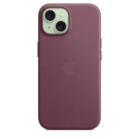 Накладка Apple FineWoven Case с MagSafe для iPhone 15 Plus, бордовый