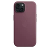 Накладка Apple FineWoven Case с MagSafe для iPhone 15 Plus, бордовый