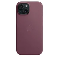 Накладка Apple FineWoven Case с MagSafe для iPhone 15 Plus, бордовый