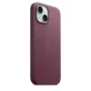 Накладка Apple FineWoven Case с MagSafe для iPhone 15 Plus, бордовый