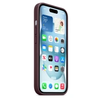 Накладка Apple FineWoven Case с MagSafe для iPhone 15 Plus, бордовый