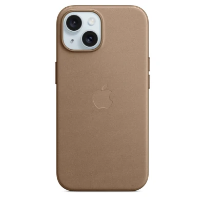 Накладка Apple FineWoven Case с MagSafe для iPhone 15 Plus, коричневый