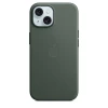 Накладка Apple FineWoven Case с MagSafe для iPhone 15, зелёный
