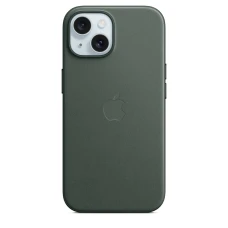 Накладка Apple FineWoven Case с MagSafe для iPhone 15 Plus, зелёный