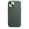 Накладка Apple FineWoven Case с MagSafe для iPhone 15, зелёный