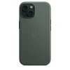 Накладка Apple FineWoven Case с MagSafe для iPhone 15, зелёный
