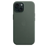 Накладка Apple FineWoven Case с MagSafe для iPhone 15, зелёный