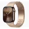 Apple Watch Series 10 42mm, Gold Titanium, Stainless Steel Link Bracelet, Gold