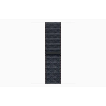 Apple Watch Series 10 42mm, Jet Black Aluminum, Case with Textile Sport Loop, Ink