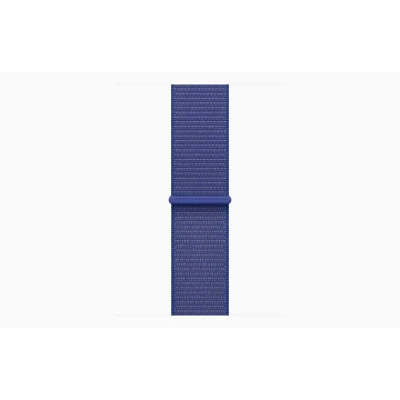 Apple Watch Series 10 42mm, Jet Black Aluminum, Case with Textile Sport Loop, Ultramarine
