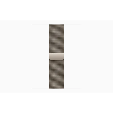 Apple Watch Series 10 42mm, Natural Titanium, Stainless Steel Milanese Loop, Natural