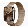 Apple Watch Series 10 46mm, Gold Titanium, Stainless Steel Milanese Loop, Gold, S/M