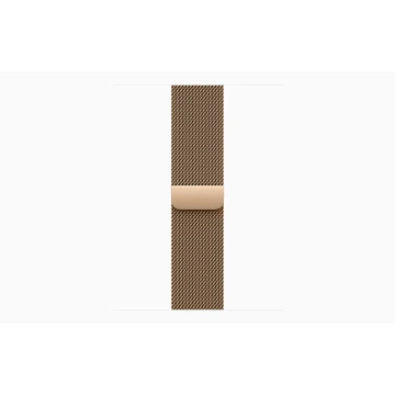 Apple Watch Series 10 42mm, Gold Titanium, Stainless Steel Milanese Loop, Gold