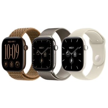 Apple Watch Series 12, 46mm, Black Aluminum Case with Black Sport Band - M/L (MJEL4)