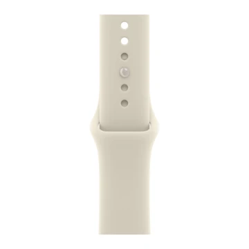 Apple Watch Series 12, 46mm, Pearl White Ceramic Case with Sand Sport Band - M/L