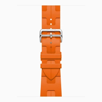 Apple Watch Hermes 11, 42mm, Silver, Kilim Single Tour Deployment Buckle, Orange