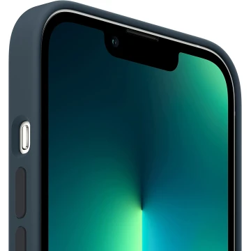 Чехол Silicone Case для iPhone 13 Pro Max, силикон, "голубая бездна"