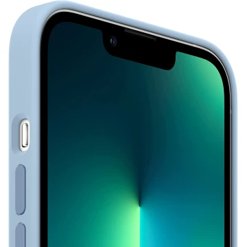 Чехол Silicone Case для iPhone 13 Pro Max, силикон, "синий туман"