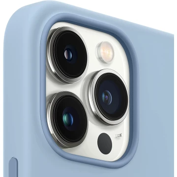 Чехол Silicone Case для iPhone 13 Pro Max, силикон, "синий туман"