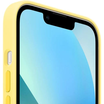 Чехол Silicone Case для iPhone 13 mini, силикон, "лимонный"