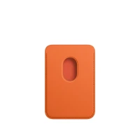 Кожаный кошелёк FineWoven с MagSafe для iPhone 16 Pro, оранжевый