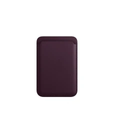 Кожаный кошелёк FineWoven с MagSafe для iPhone 16 Plus, тёмно-вишнёвый