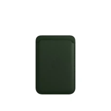 Кожаный кошелёк FineWoven с MagSafe для iPhone 16 Plus, зелёный
