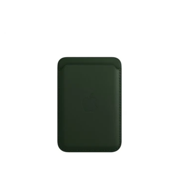 Кожаный кошелёк FineWoven с MagSafe для iPhone 16 Pro Max, зелёный