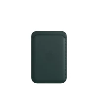 Кожаный кошелёк FineWoven с MagSafe для iPhone 16 Pro, зелёный лес