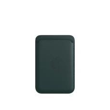 Кожаный кошелёк FineWoven с MagSafe для iPhone 16 Plus, зелёный лес