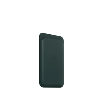 Кожаный кошелёк FineWoven с MagSafe для iPhone 16 Pro Max, зелёный лес