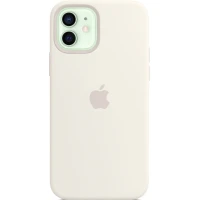 Чехол Silicone Case для iPhone 12/12 Pro, cиликон, белый