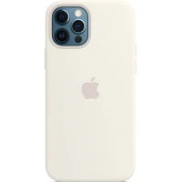 Чехол Silicone Case для iPhone 12/12 Pro, cиликон, белый