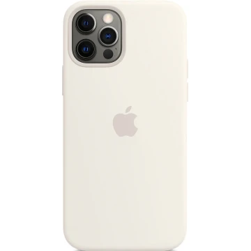 Чехол Silicone Case для iPhone 12/12 Pro, cиликон, белый
