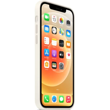 Чехол Silicone Case для iPhone 12/12 Pro, cиликон, белый