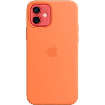 Чехол Silicone Case для iPhone 12/12 Pro, cиликон, «кумкват»