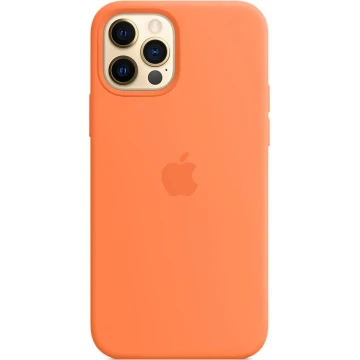 Чехол Silicone Case для iPhone 12/12 Pro, cиликон, «кумкват»