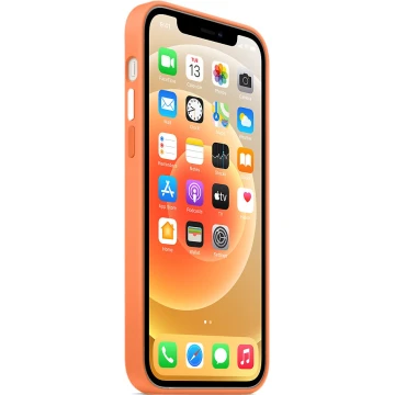 Чехол Silicone Case для iPhone 12/12 Pro, cиликон, «кумкват»