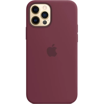 Чехол Silicone Case для iPhone 12/12 Pro, cиликон, сливовый