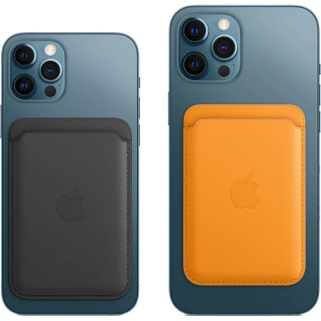 Чехол-бумажник Apple MagSafe для iPhone 12 / 12 Pro, кожа, «балтийский синий»