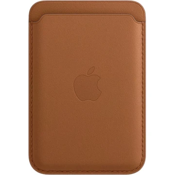 Чехол-бумажник Apple MagSafe для iPhone 12 / 12 Pro, кожа, золотисто-коричневый