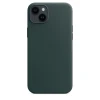 Кожаный чехол Leather Case для iPhone 14 Plus, "зелёный"