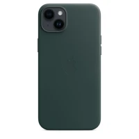 Кожаный чехол Leather Case для iPhone 14 Plus, "зелёный"