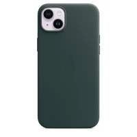 Кожаный чехол Leather Case для iPhone 14 Plus, "зелёный"