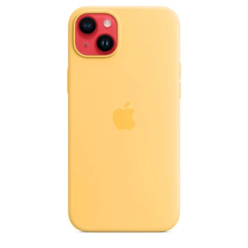 Чехол Silicone Case для iPhone 14, силикон, "жёлтый"