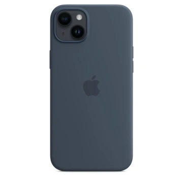 Чехол Silicone Case для iPhone 14, силикон, "тёмно-синий"