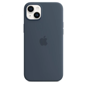 Чехол Silicone Case для iPhone 14, силикон, "тёмно-синий"