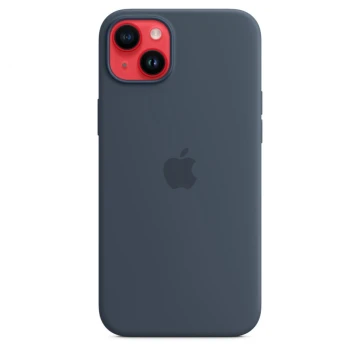 Чехол Silicone Case для iPhone 14, силикон, "тёмно-синий"