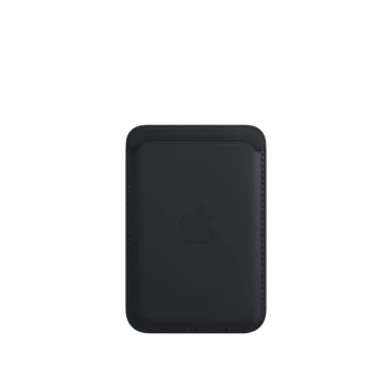 Кожаный кошелёк для iPhone 14 с MagSafe, "тёмная ночь"